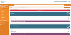 EDT learner dashboard