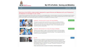 RCSI My CPD E-portfolio dashboard