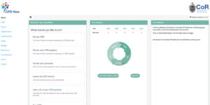 SCoR CPD Now dashboard