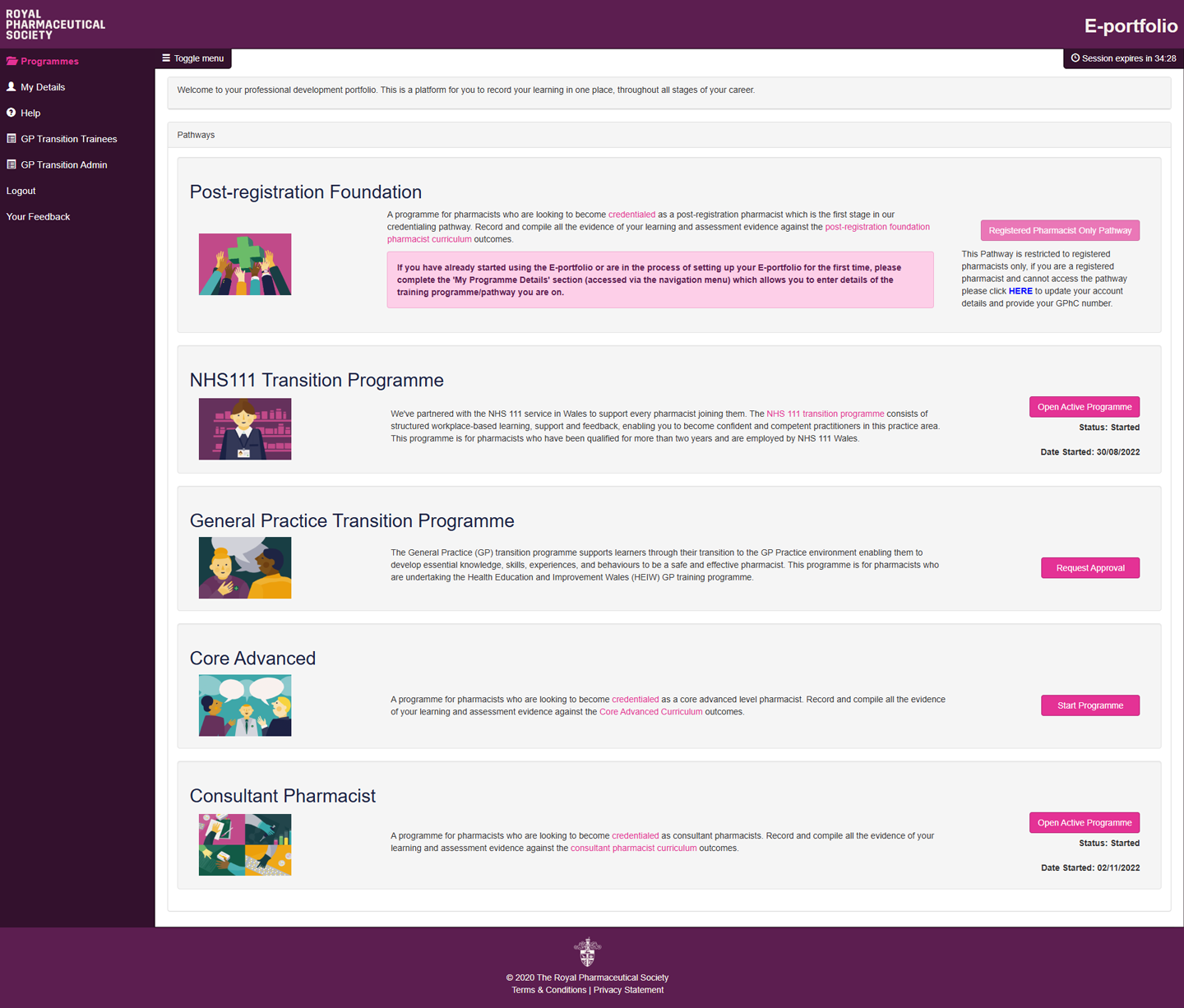 E-portfolio Dashboard