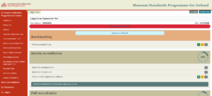 Screenshot of dashboard